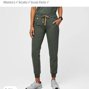 Figs Zamora Jogger Scrub Pants - Moss Green